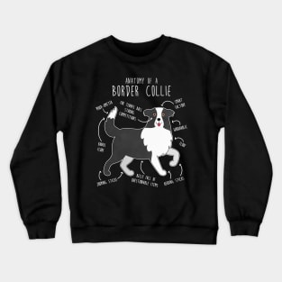 Border Collie Dog Anatomy Crewneck Sweatshirt